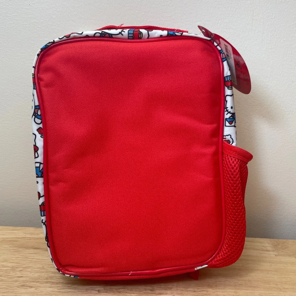 Hello Kitty Lunch Tote Bag Red Insulated‎ Kids School Bag